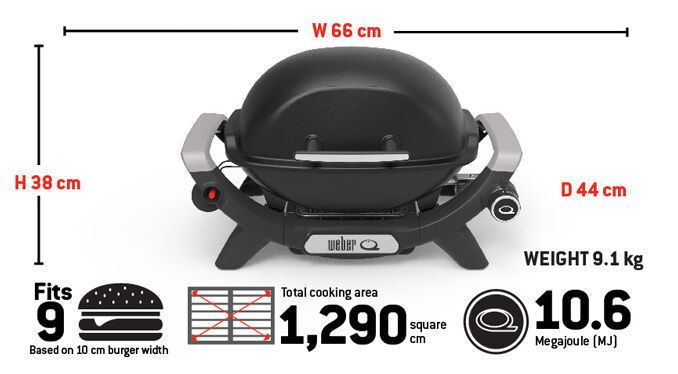 Weber Q 1000 Gas Barbecue Specifications