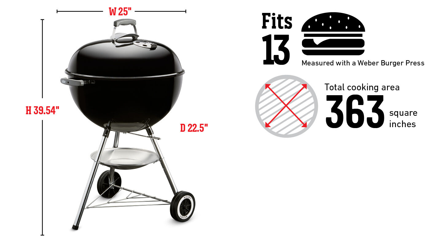 weber original kettle 18 inch charcoal grill