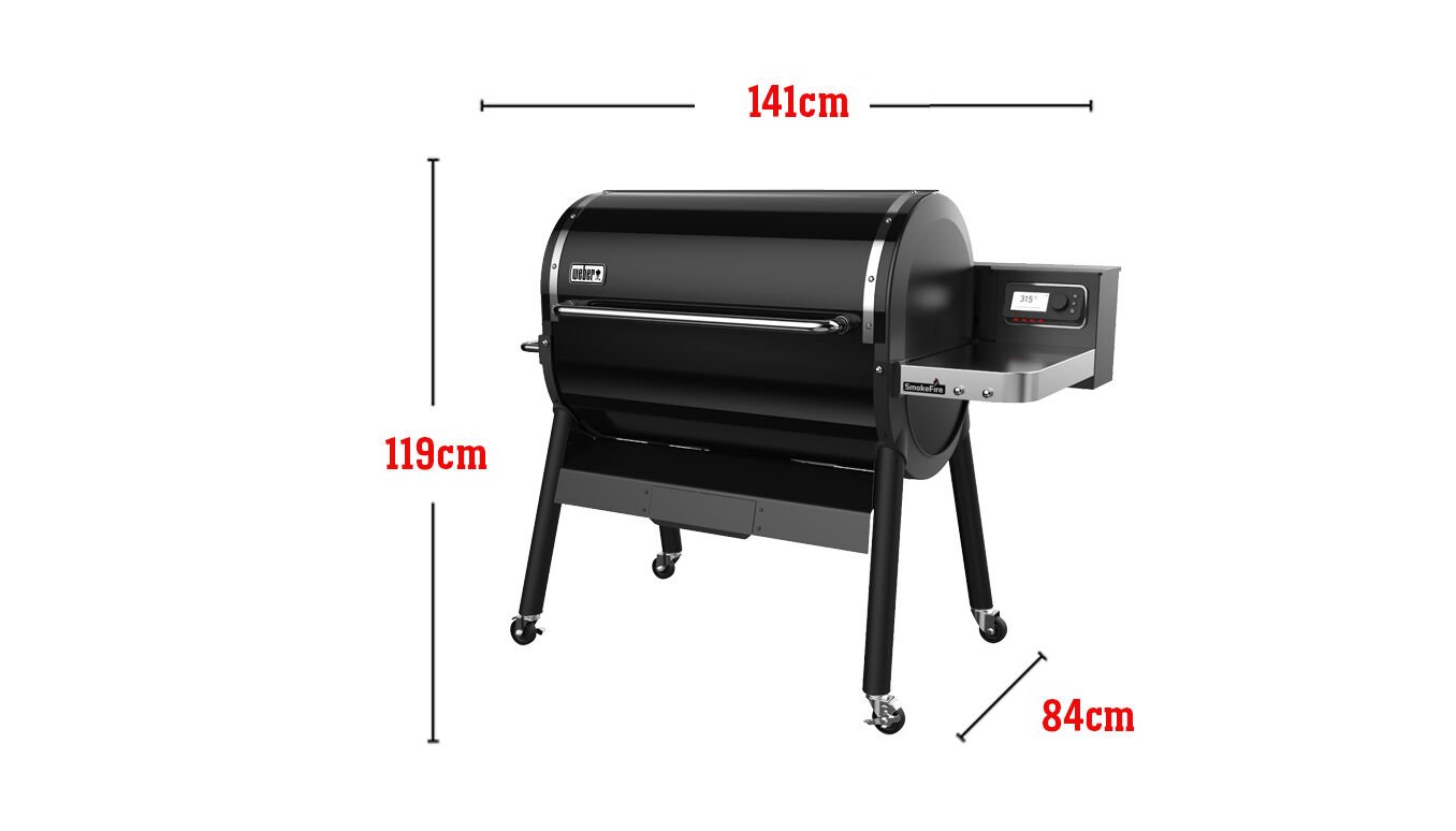 Fits 20 Burgers Measured with a Weber Burger Press, Total cooking area 6,503 square cm, Weber Connect Smart Barbecuing Technology