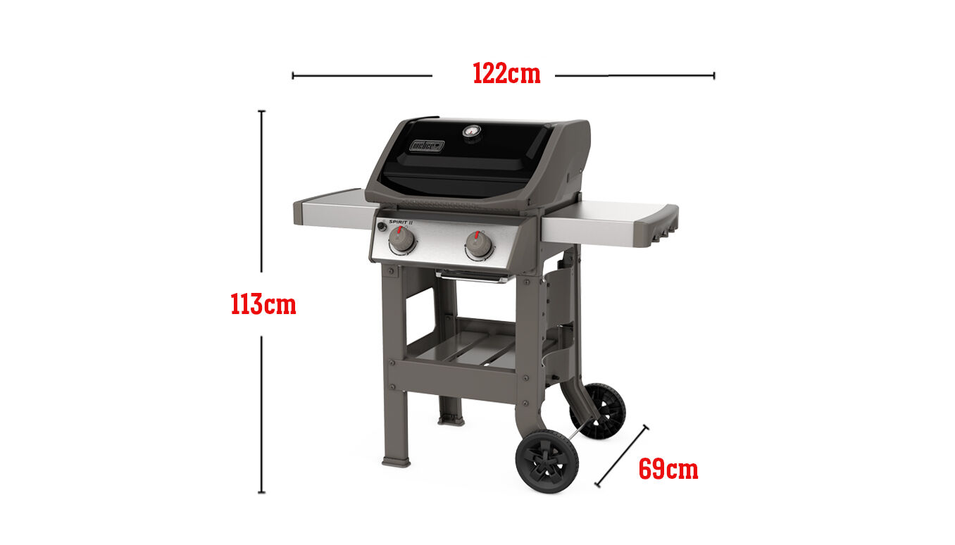 Für 12 Burger-Pattys aus der Weber Hamburgerpresse, Grillfläche 2.900 cm³, 26.500-BTU-Brenner