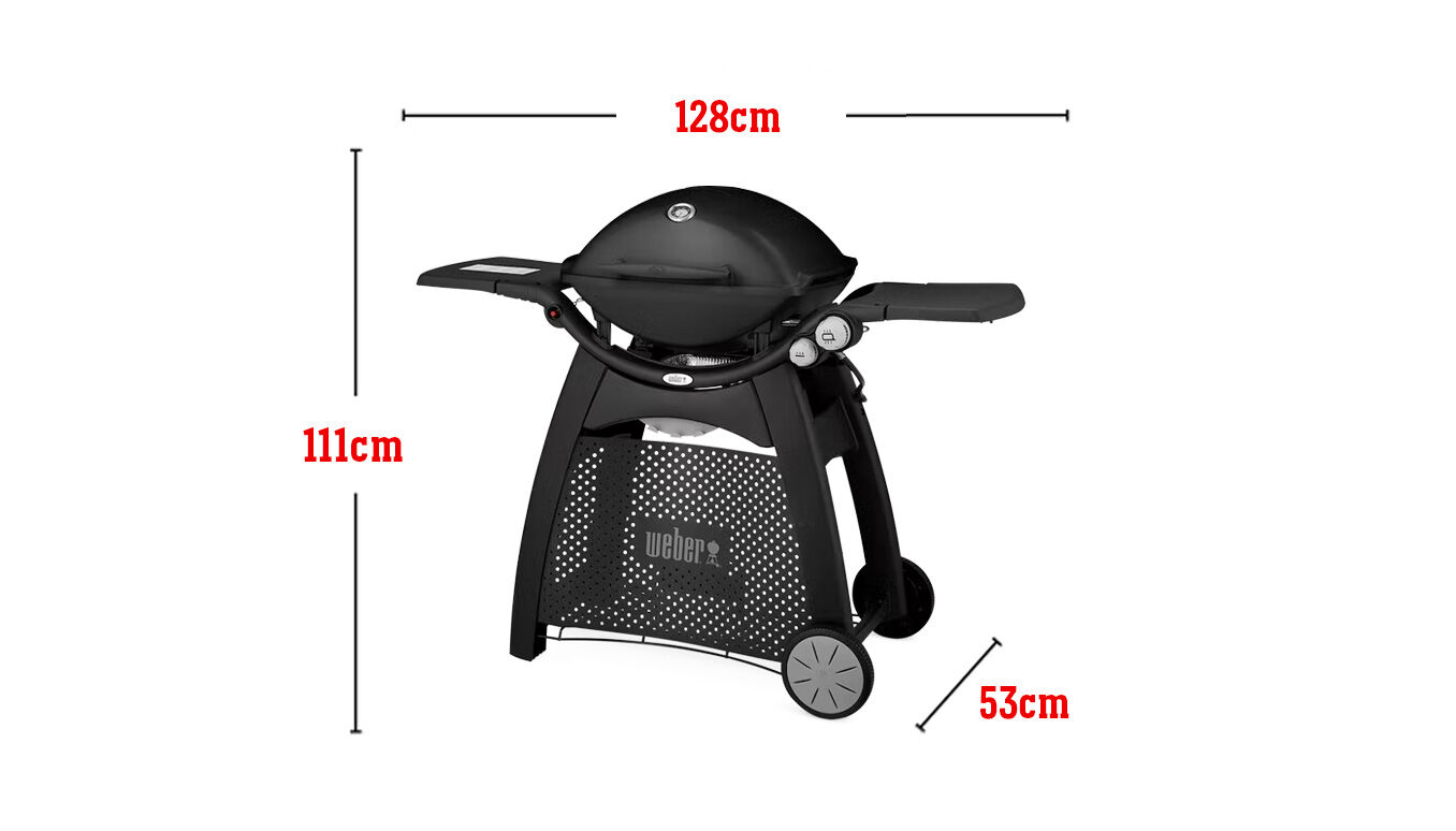 Für 14 Burger-Pattys aus der Weber Hamburgerpresse, Grillfläche 3.019 cm³, 21.700-BTU-Brenner