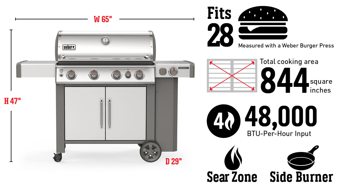Genesis Ii Sp 435 Gbs Gas Barbecue Genesis Ii Series Weber Grills Uk