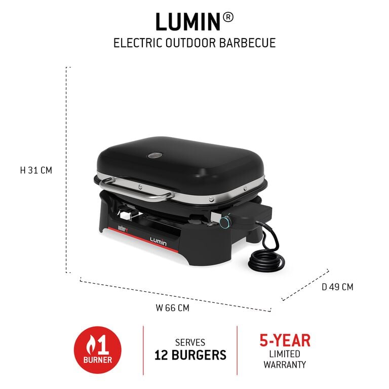 explore Lumin&reg; Electric Outdoor Barbecue