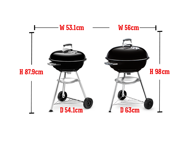 Compact Kettle Charcoal Barbecue 47cm