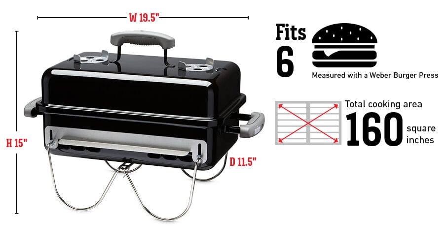 rollen heet Verstrikking Weber Go-Anywhere Charcoal Grill | Portable Charcoal Grill | Weber Grills