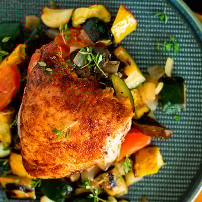 Middelhavsretter på grillen-view 1