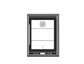 Single-door alfresco bar fridge