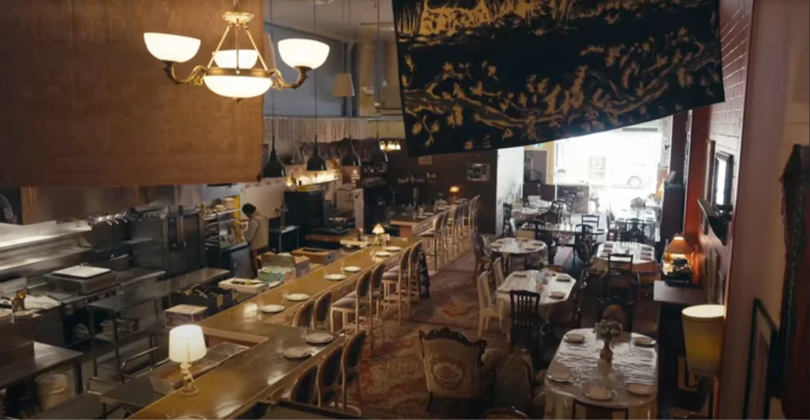 Interior of Baba’s Place restaurant