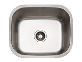 Stainless steel undermount sink and mixer tap