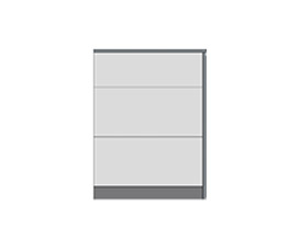 Bank of 3 drawers