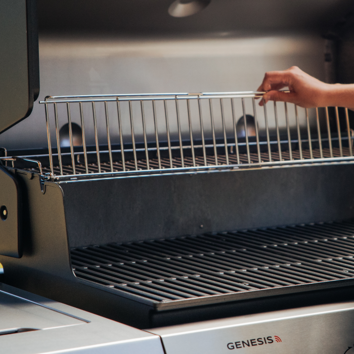 Øvre grillrist, der kan udvides
