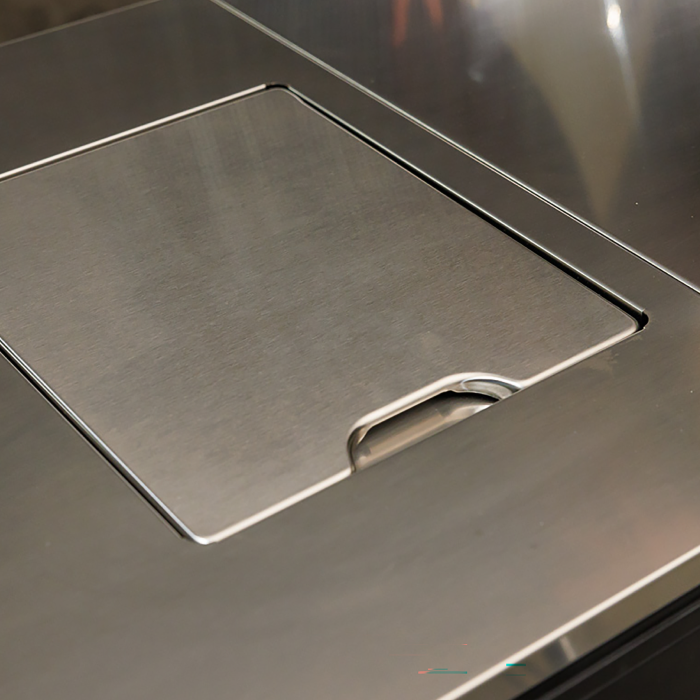 Hochwertige Edelstahl-Arbeitsplatte für Weber Outdoorküchen
