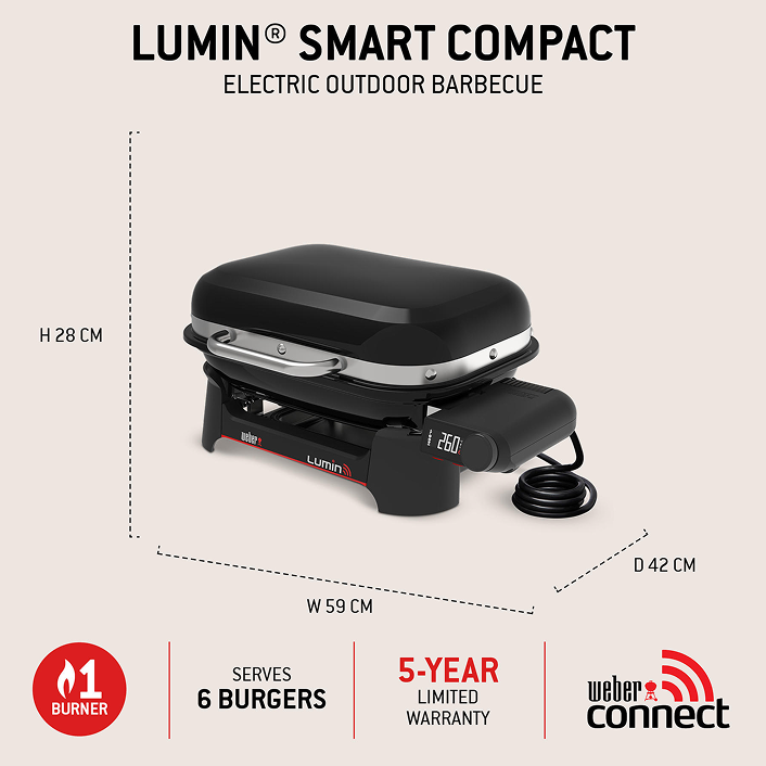 explore Lumin&reg; Compact Smart Elektrogrill