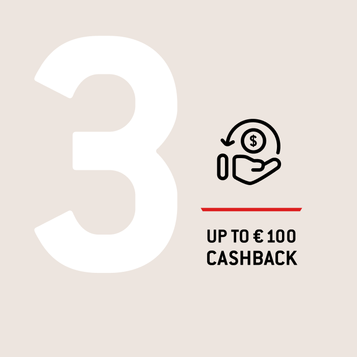 3. RECEIVE YOUR CASHBACK