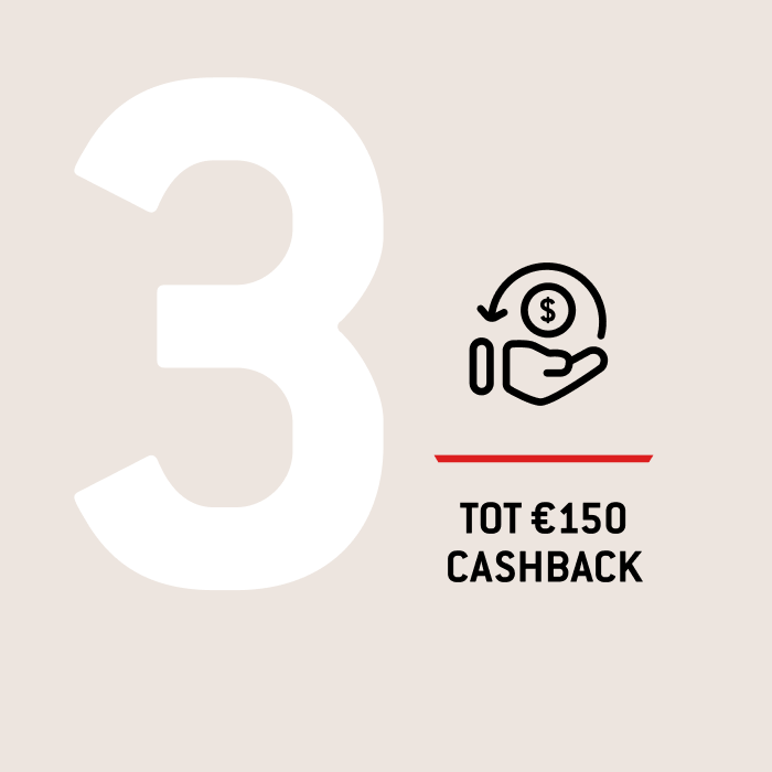 TOT &euro;150 CASHBACK