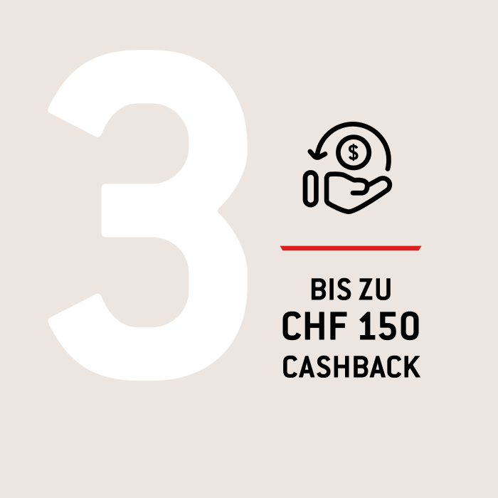3. CASHBACK ERHALTEN