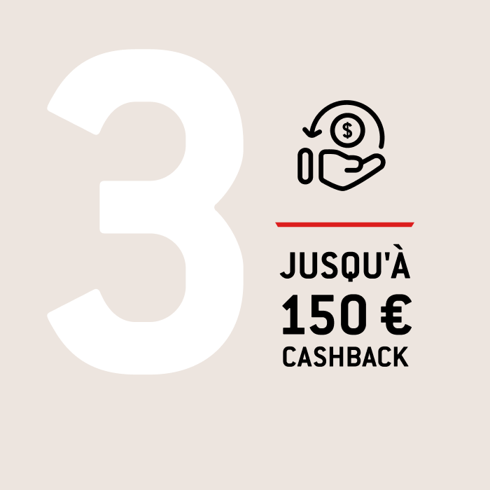3. RECEVEZ VOTRE CASHBACK