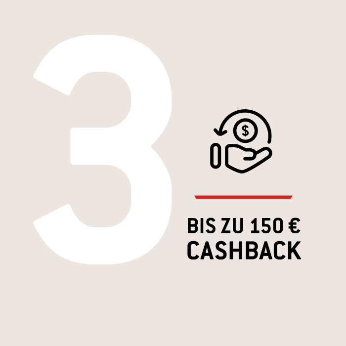 3. CASHBACK ERHALTEN