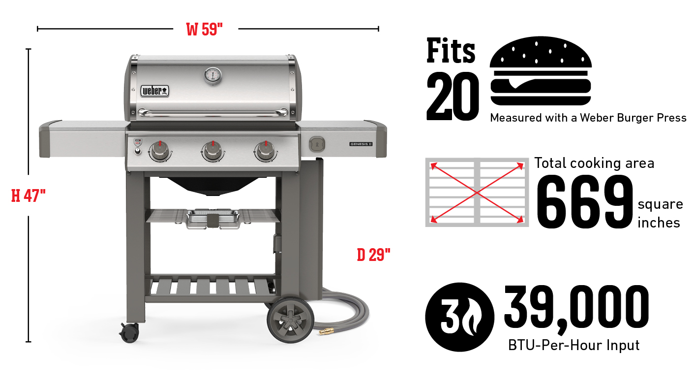 Genesis® II S-310 Gas Grill (Natural Gas) Genesis® II Series