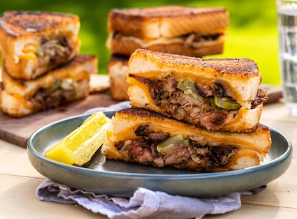 Pulled Pork Grilled Cheese
