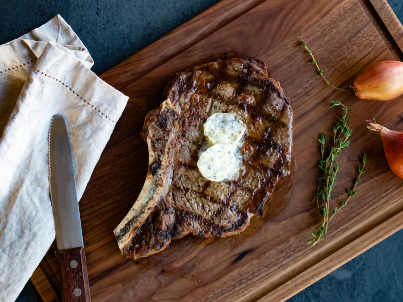  Reverse-Seared Ribeye Steak

