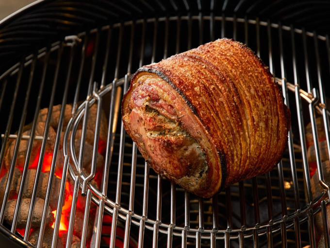  Crackling Porchetta with Apple Sauce

