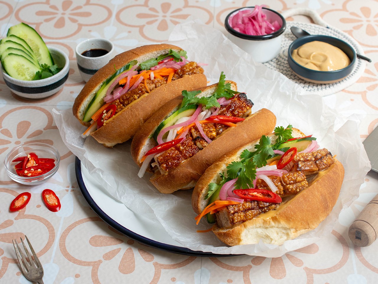  Mini Crispy Pork Banh Mi 

