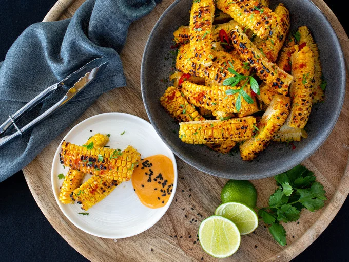 Grilled Corn Ribs

