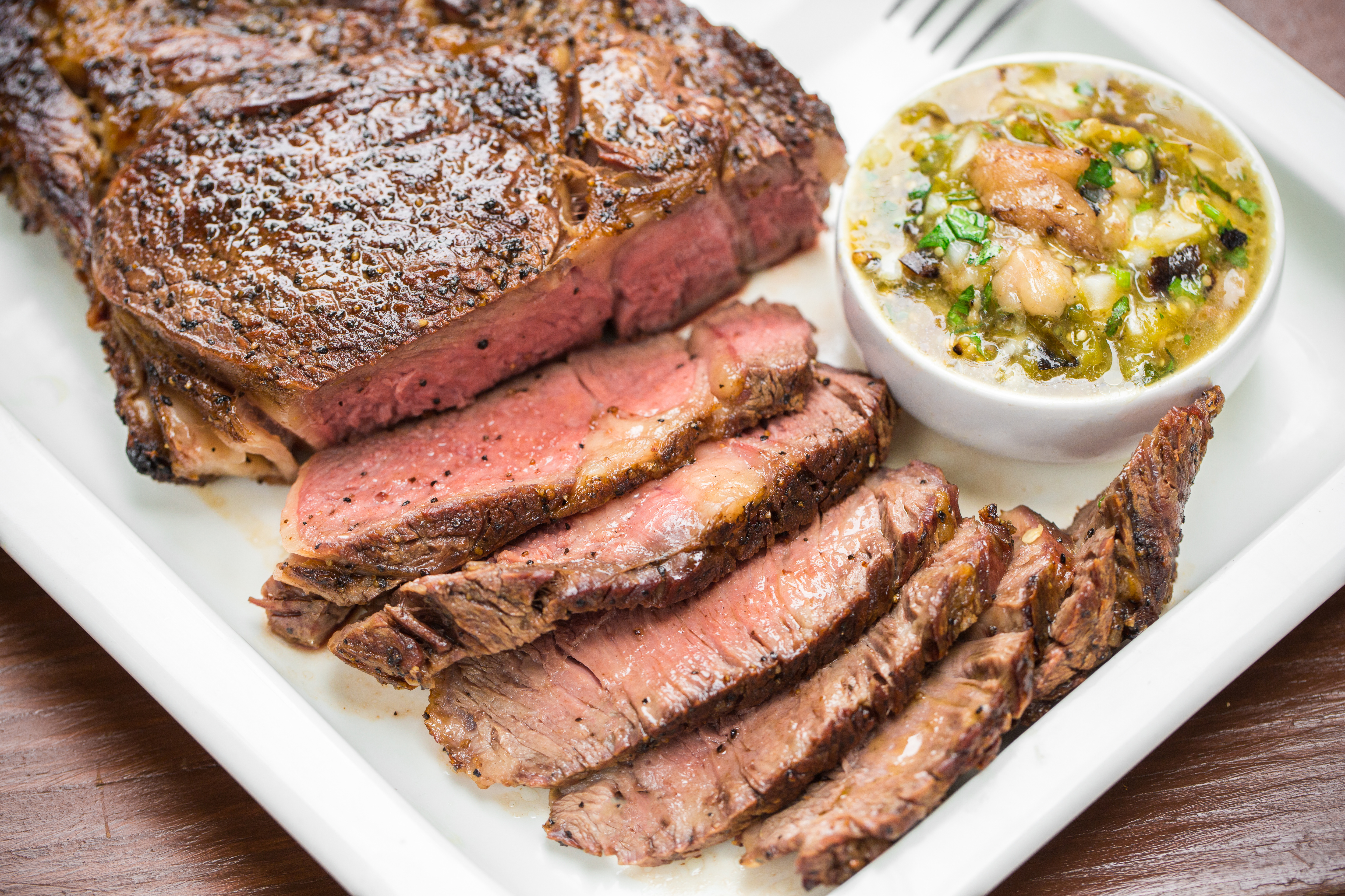  Cowboy con Salsa Verde de Tuétanos


