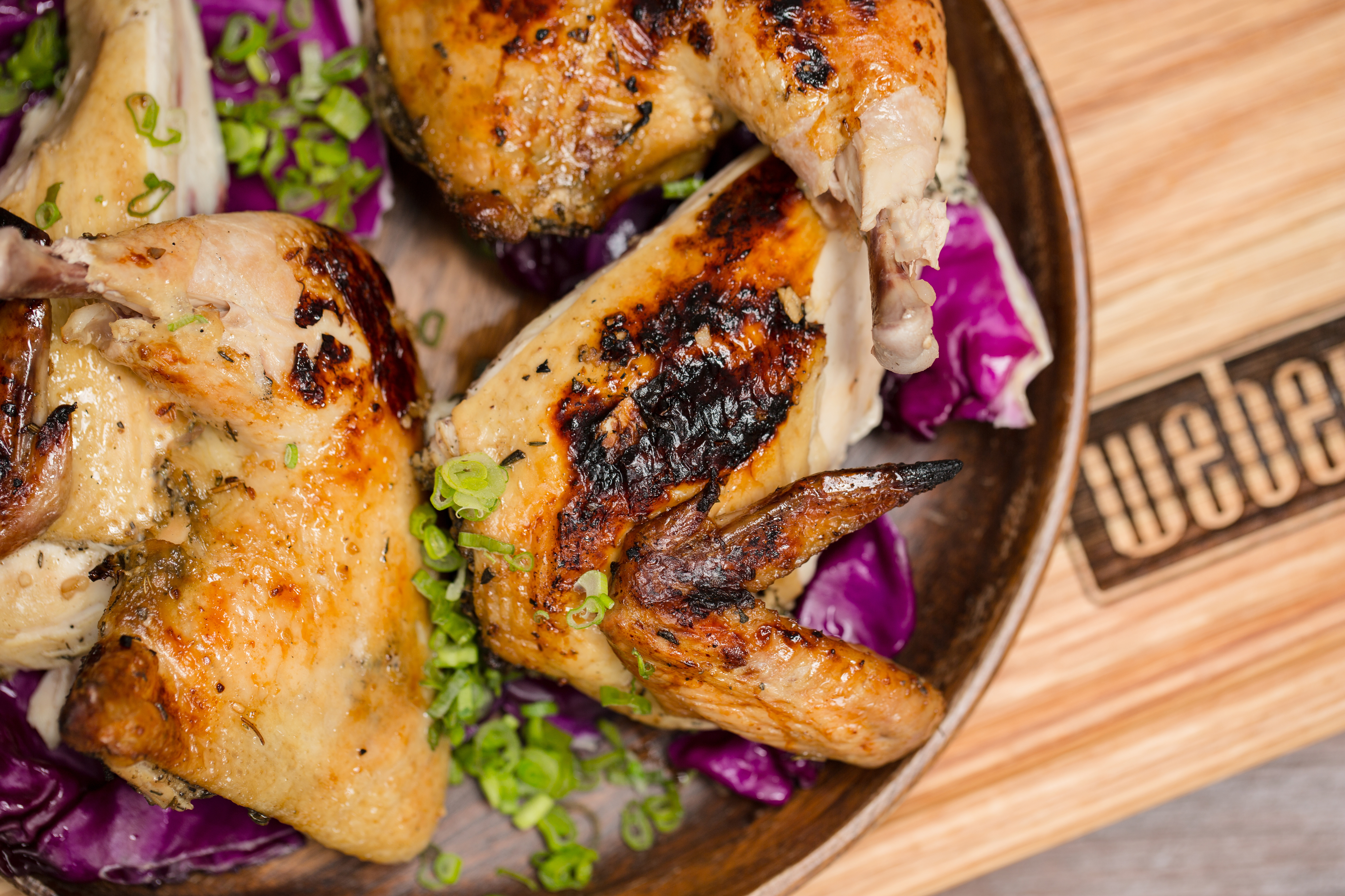  Fuego Indirecto - Pollo Mariposa con Glaseado de Miel y Lim&oacute;n

