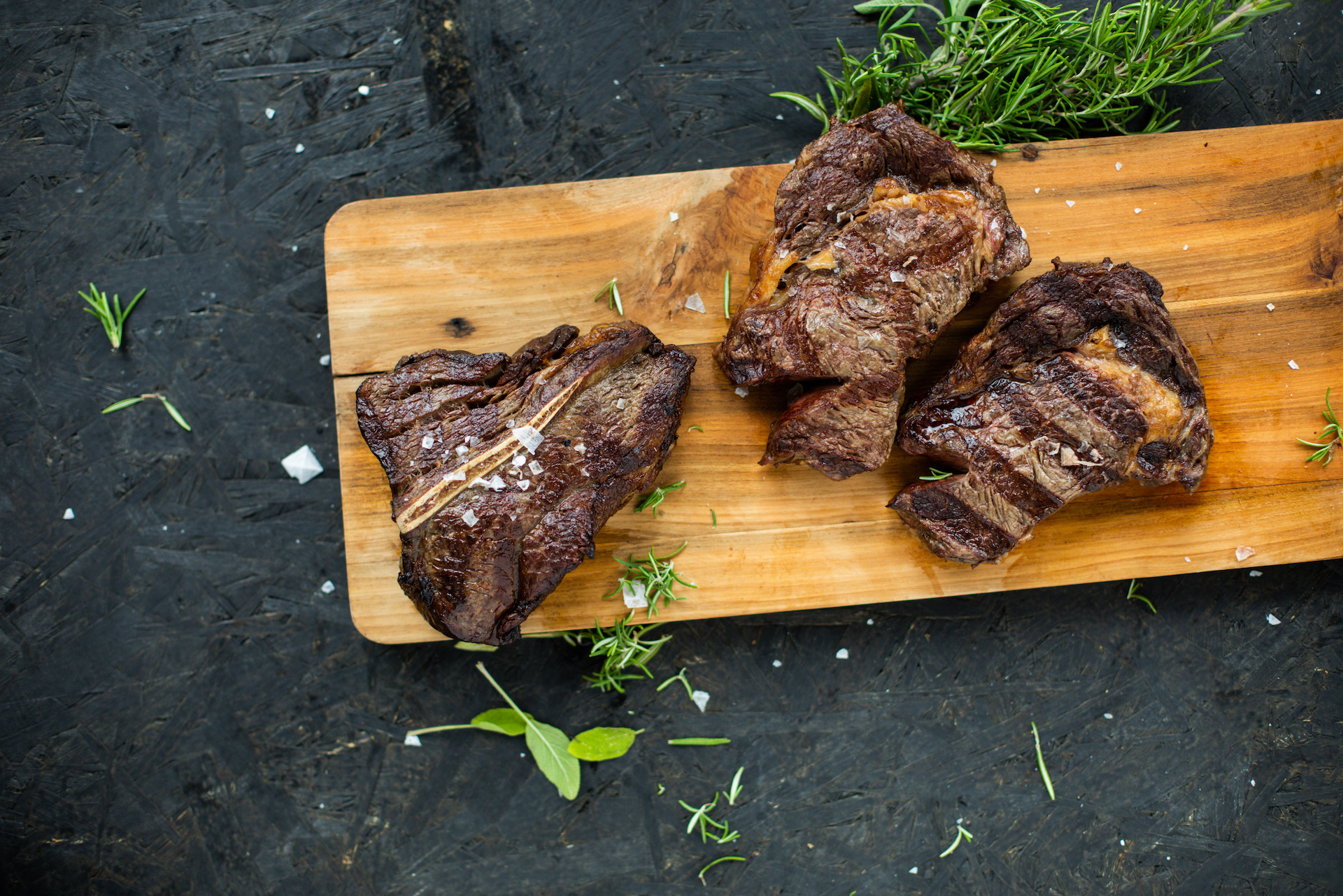  Reverse seared Rib eye Steak

