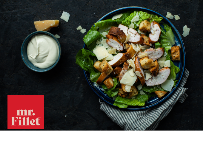  Caesar salade met gerookte kip- DEMO


