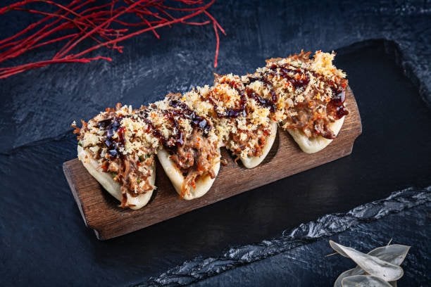  Gua Bao burger aux champignons et chili mayonnaise-Thailande


