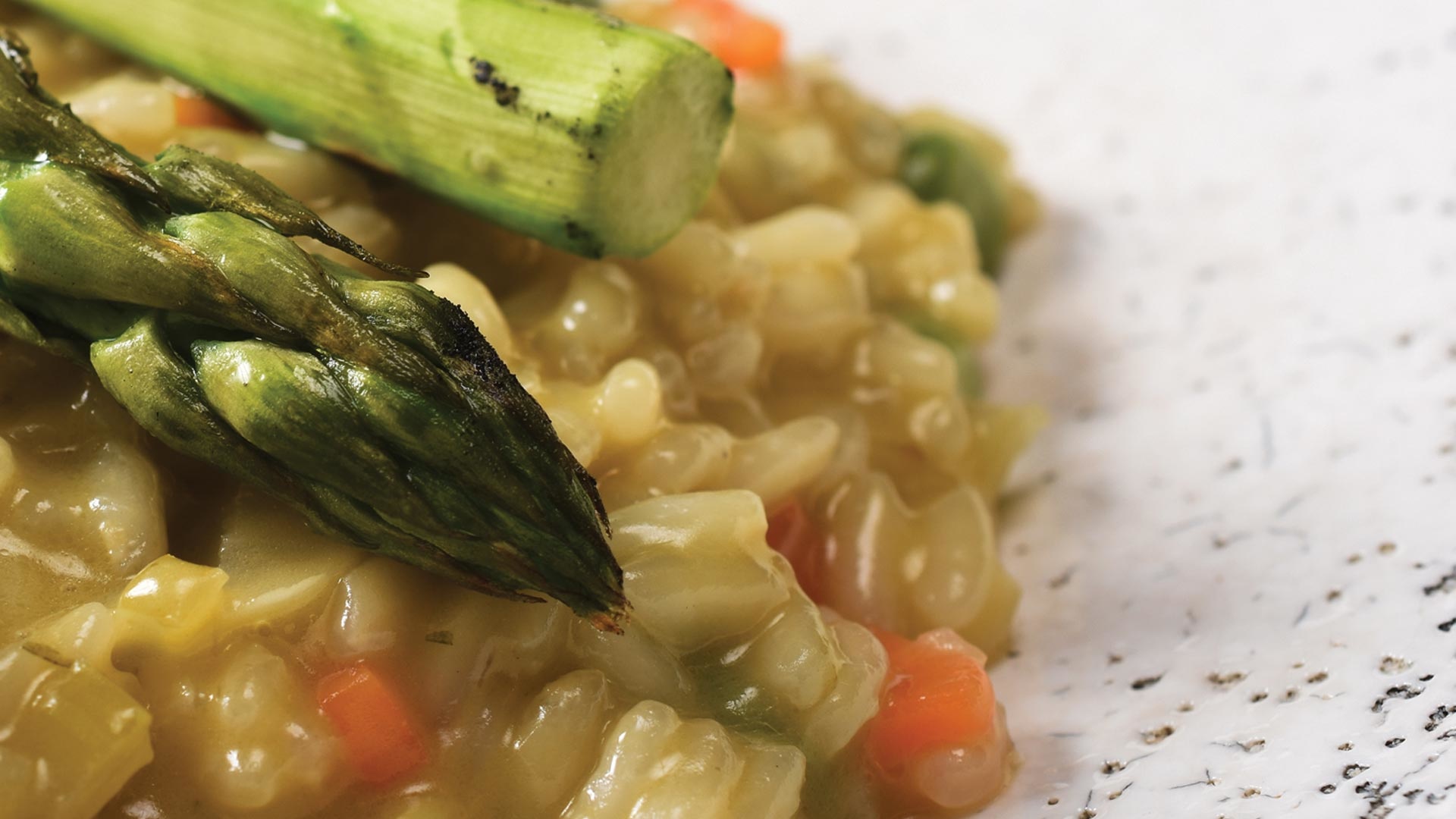  Risotto med svinemørbrad og pesto


