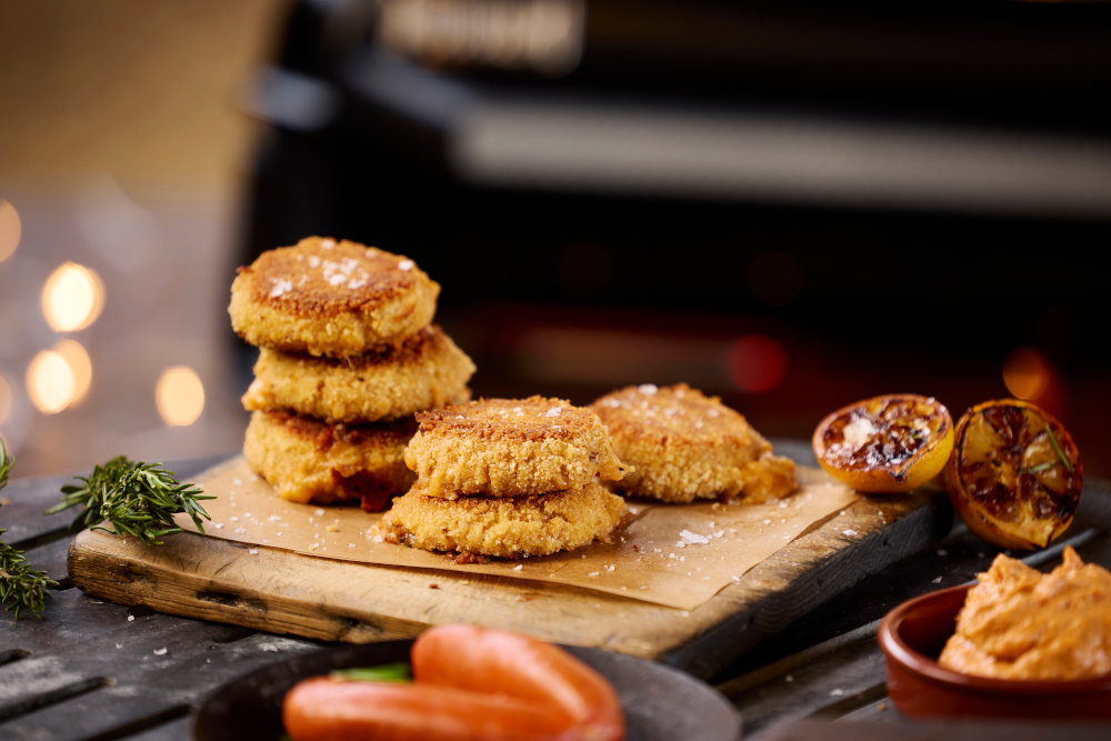  Potato Bombas with Chorizo Mayo


