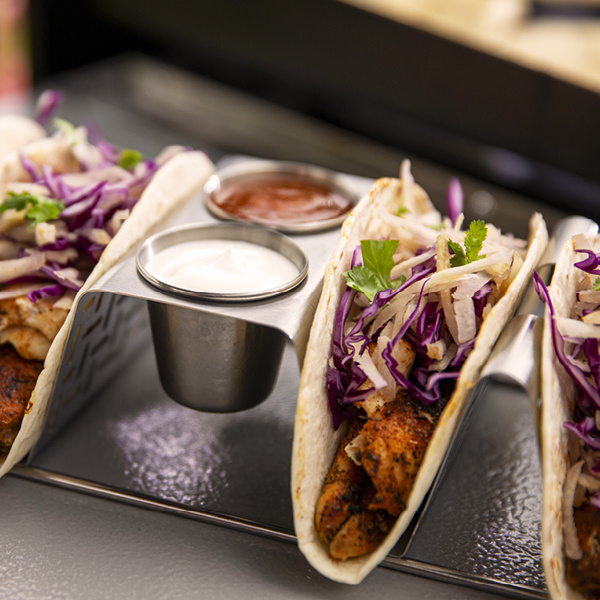  H&auml;hnchen-Tacos mexikanische Art mit Pico de Gallo


