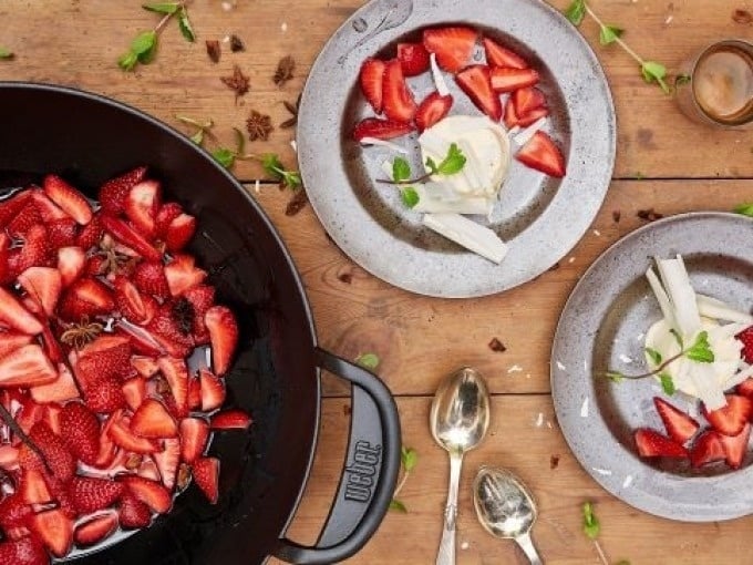  Sorbet der Saison mit Fr&uuml;chten und frischer Minze