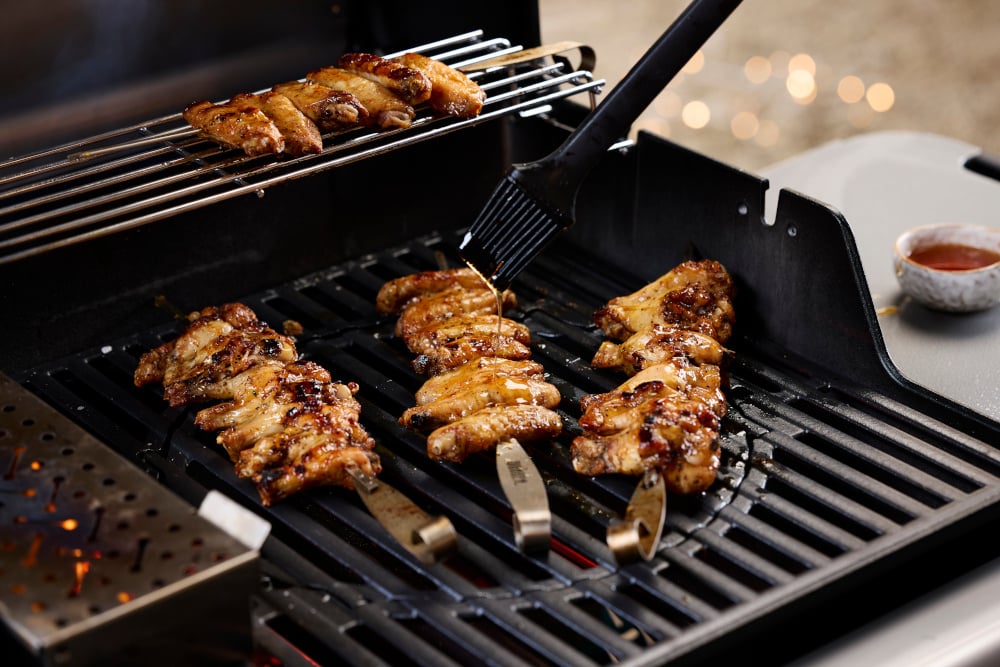  Skewered Hot honey Wings


