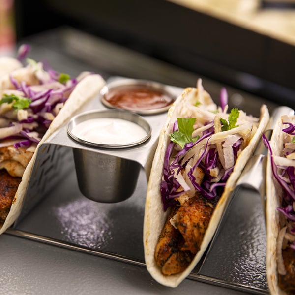  H&auml;hnchen-Tacos mexikanische Art mit Pico de Gallo


