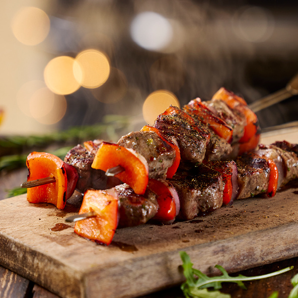  Steak Spiedini Fleischspie&szlig;e mit Zitrone, Parmesan und Rucola-Mayonnaise


