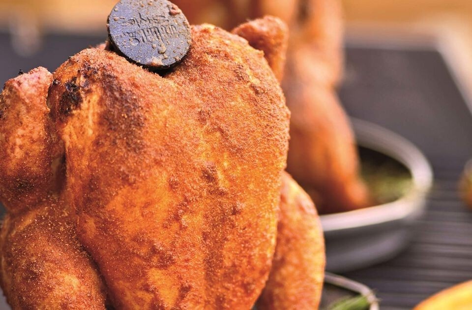  Bierdosen Huhn „Weber Style“


