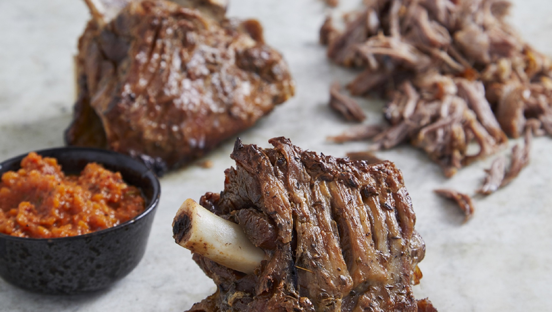  Slow cooked yogurt and cumin lamb shoulder


