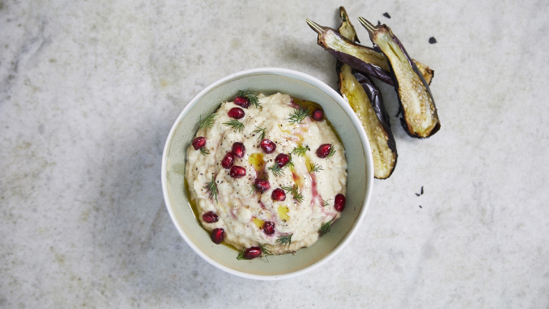  Blackened aubergine dip


