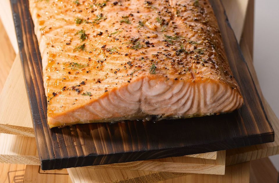  Saumon fumé laqué au jus de canne


