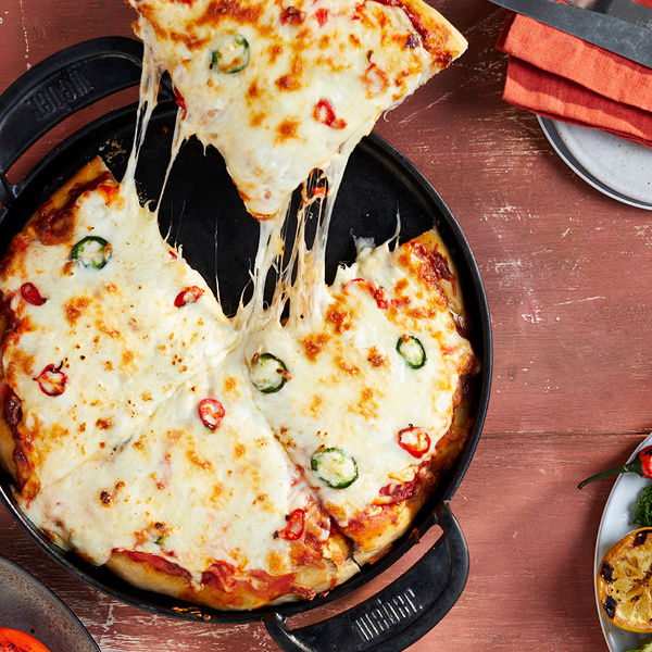  Pikante Pizza mit Salsiccia


