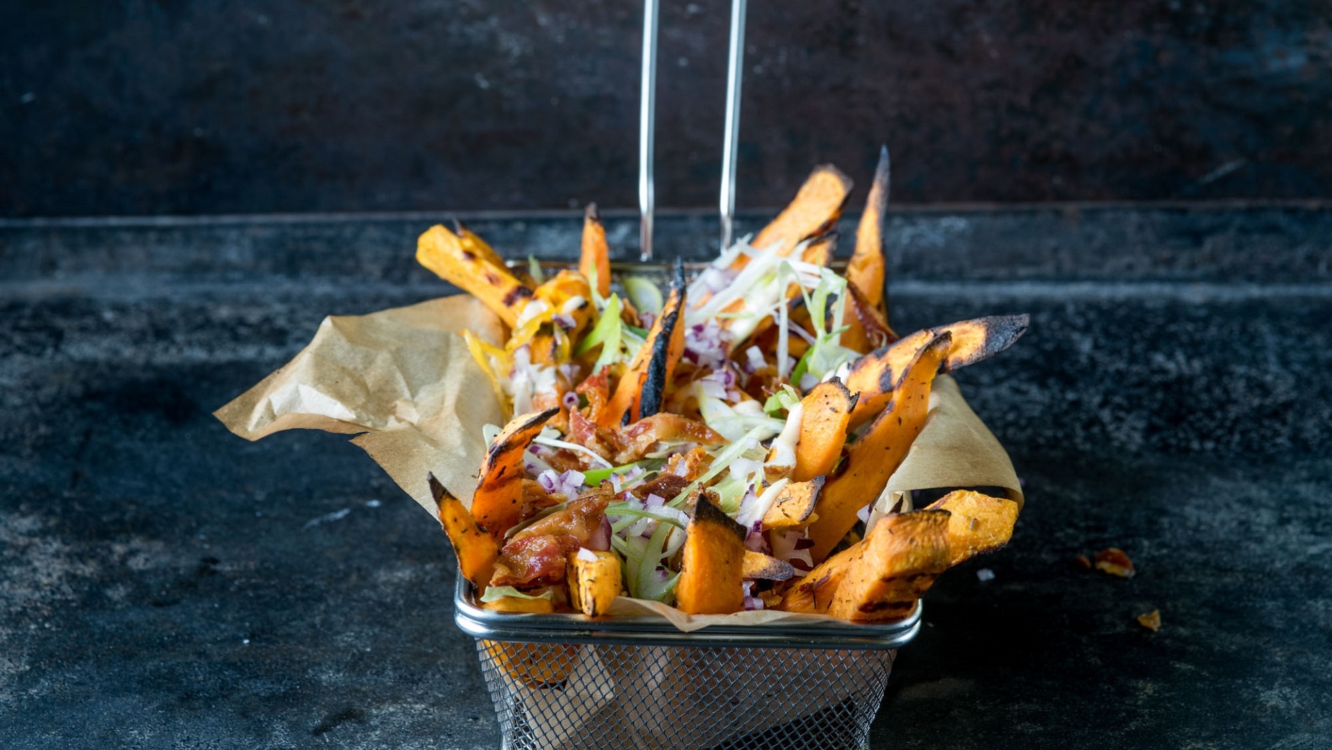  Patates douches avec "sauce BBQ Alabama"


