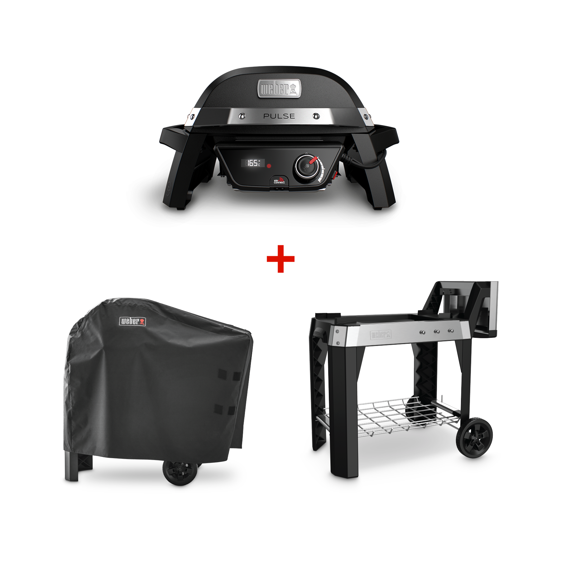 weber pulse 1000 電気グリル セット-