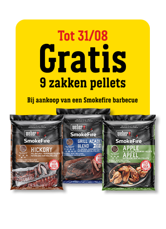 Gratis 9 zakken pellets bij iedere SmokeFire