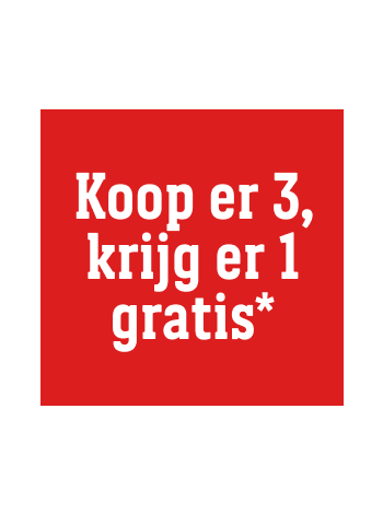 Koop er 3, krijg er 1 gratis